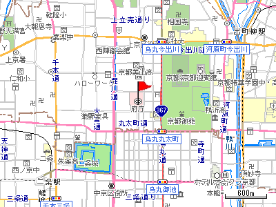 超大特価 京都大事典の項目の地名に二重丸を付けた京都市道路地図 ...