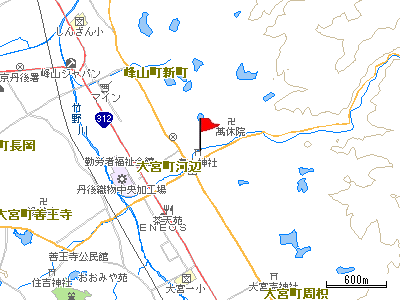 大谷川河川公園周辺の地図