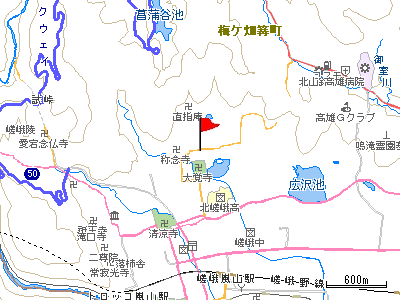 山田農園直売所の地図